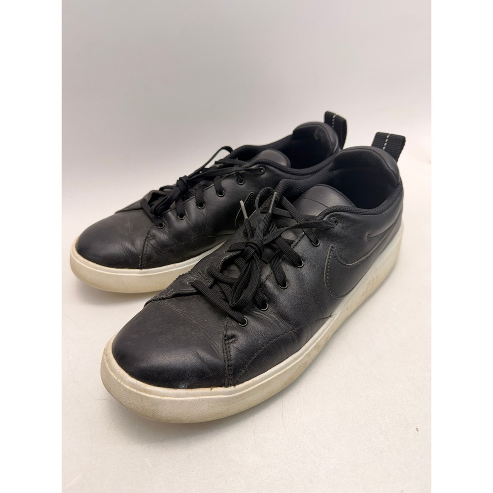 Nike Court Royale AC Black Leather Low Top Sneakers Mens 11 905232-001